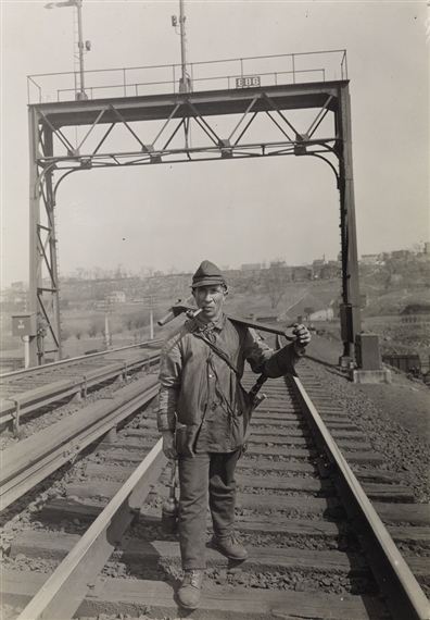 Jo, Trackwalker on P.R.R. by Lewis Hine, 1920