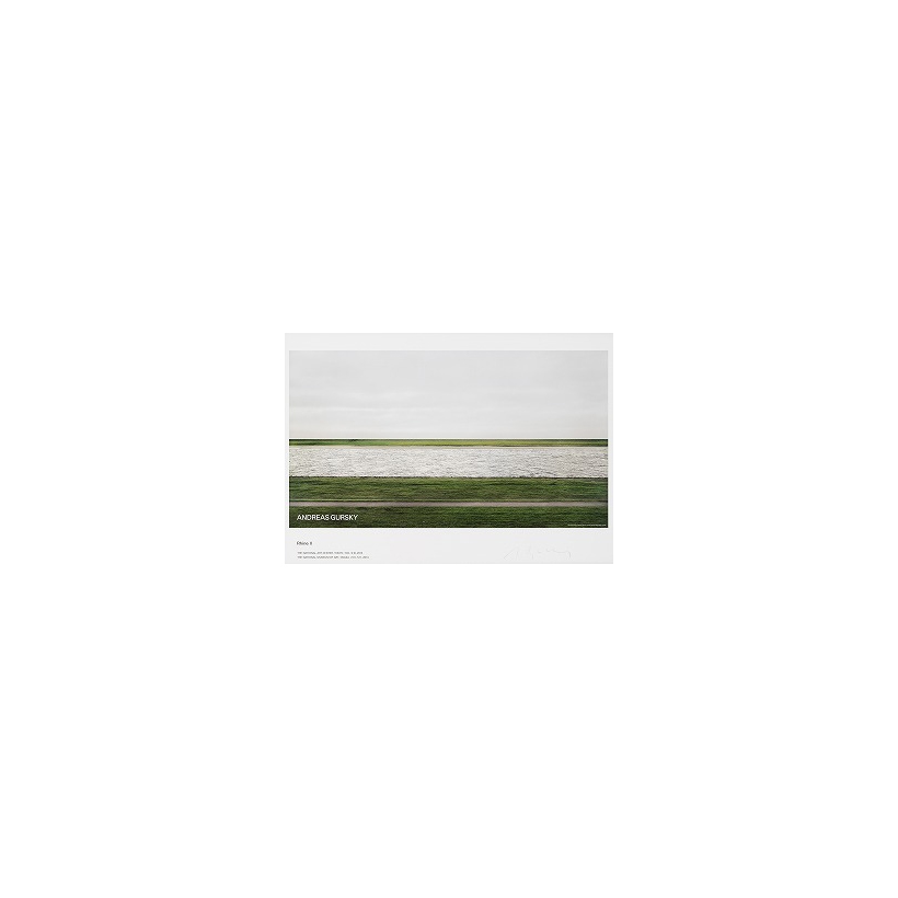Artwork by Andreas Gursky, Rhine Ⅱ poster, Made of Offset print
