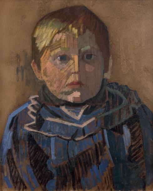 Auguste Herbin | Portrait D'un Jeune Garçon (Circa 1909) | MutualArt