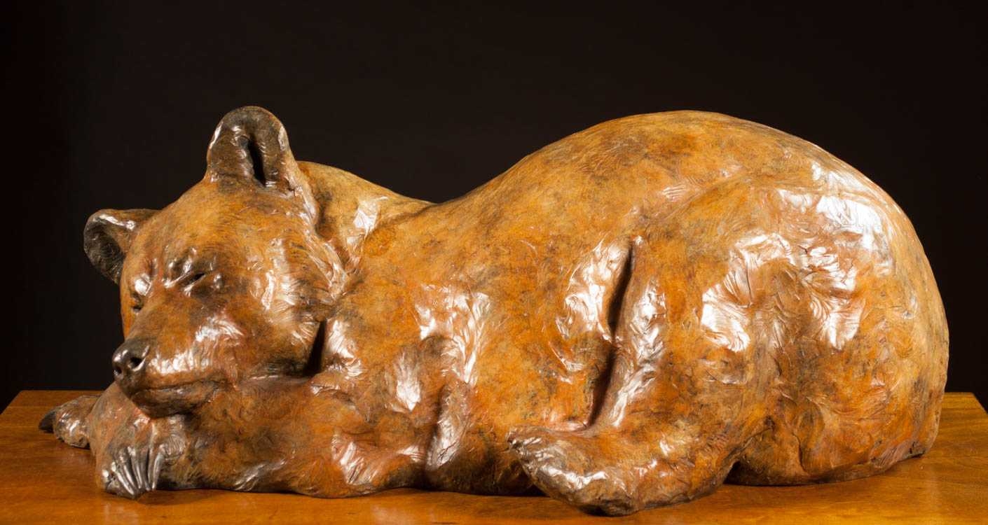 Joe Halko Forty Winks Bear in Sleeping Pose MutualArt