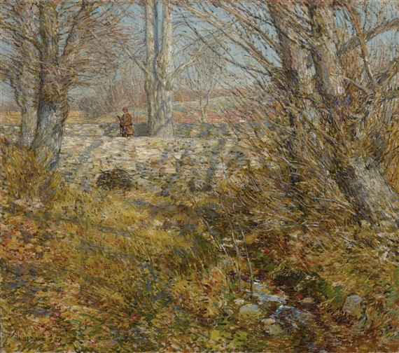 THE STONE BRIDGE, OLD LYME by Childe Hassam, 1904