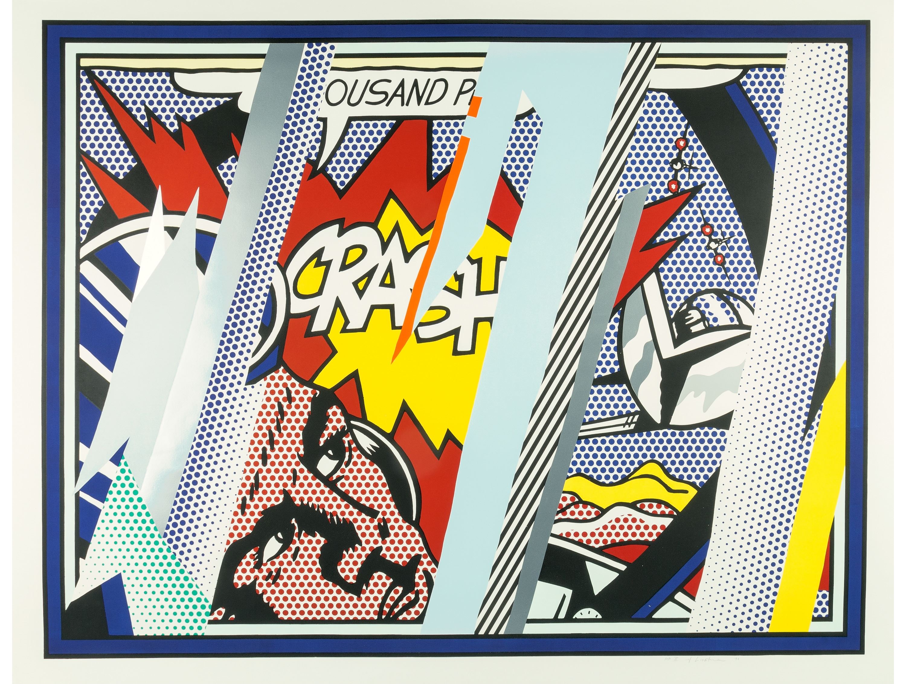 Roy Lichtenstein | Reflections on Crash, from Reflection Series (1990 ...