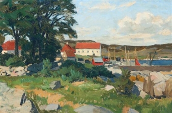 Scenery from Allinge Sandvig, Bornholm - Einar Nielsen Korlind