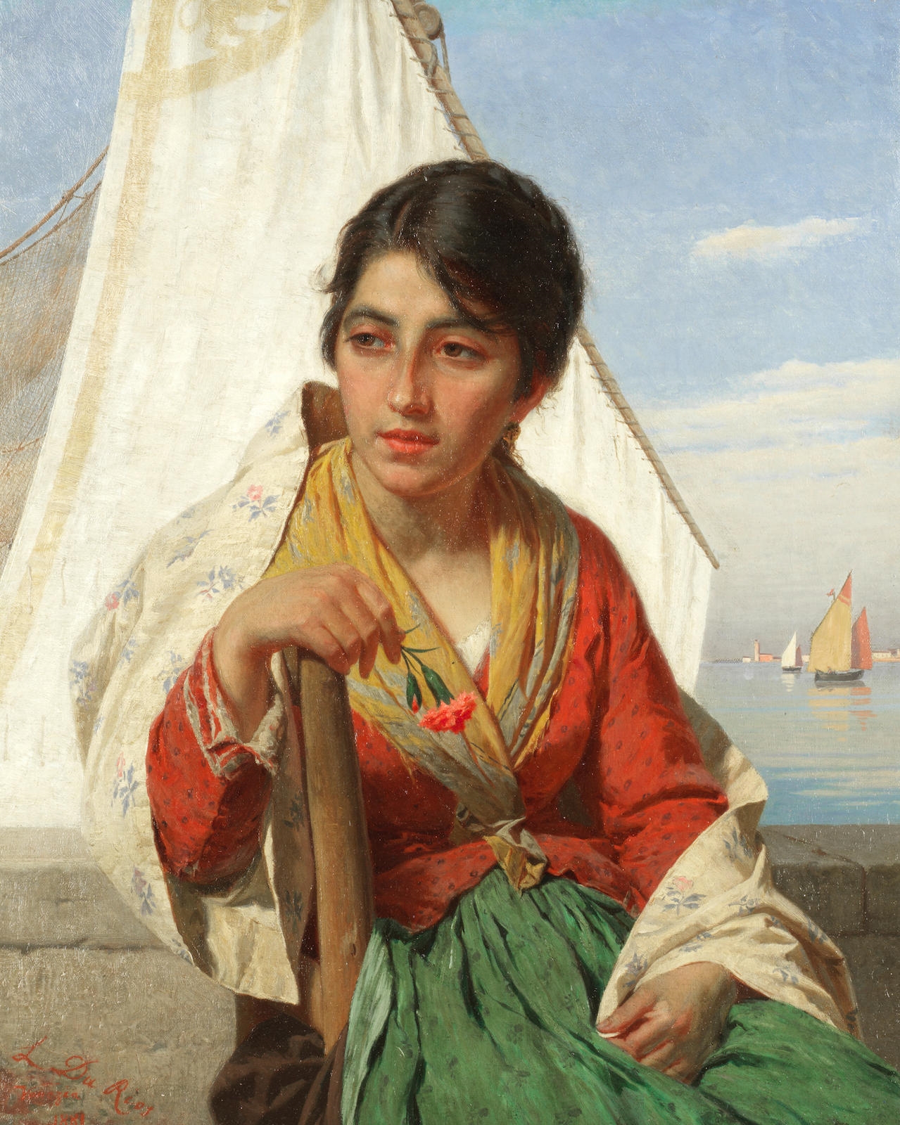 Luigi da Rios | Portrait of a Venetian beauty | MutualArt