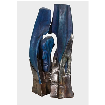 Komposition mit zwei Köpfen. - Jacques Basler