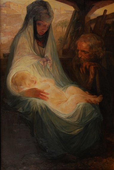 La Sainte Famille by Jules-Pierre van Biesbroeck