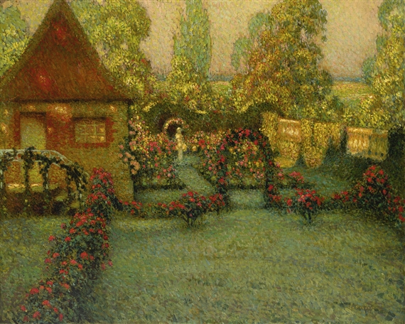 Henri Eugène Augustin le Sidaner | LE PAVILLION, GERBEROY (1911 