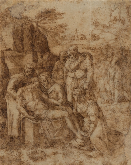 Lamentation over the Body of Christ by Italian School, 16th Century, 16th Century