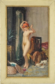 Nu au chapeau - Armand Coudert