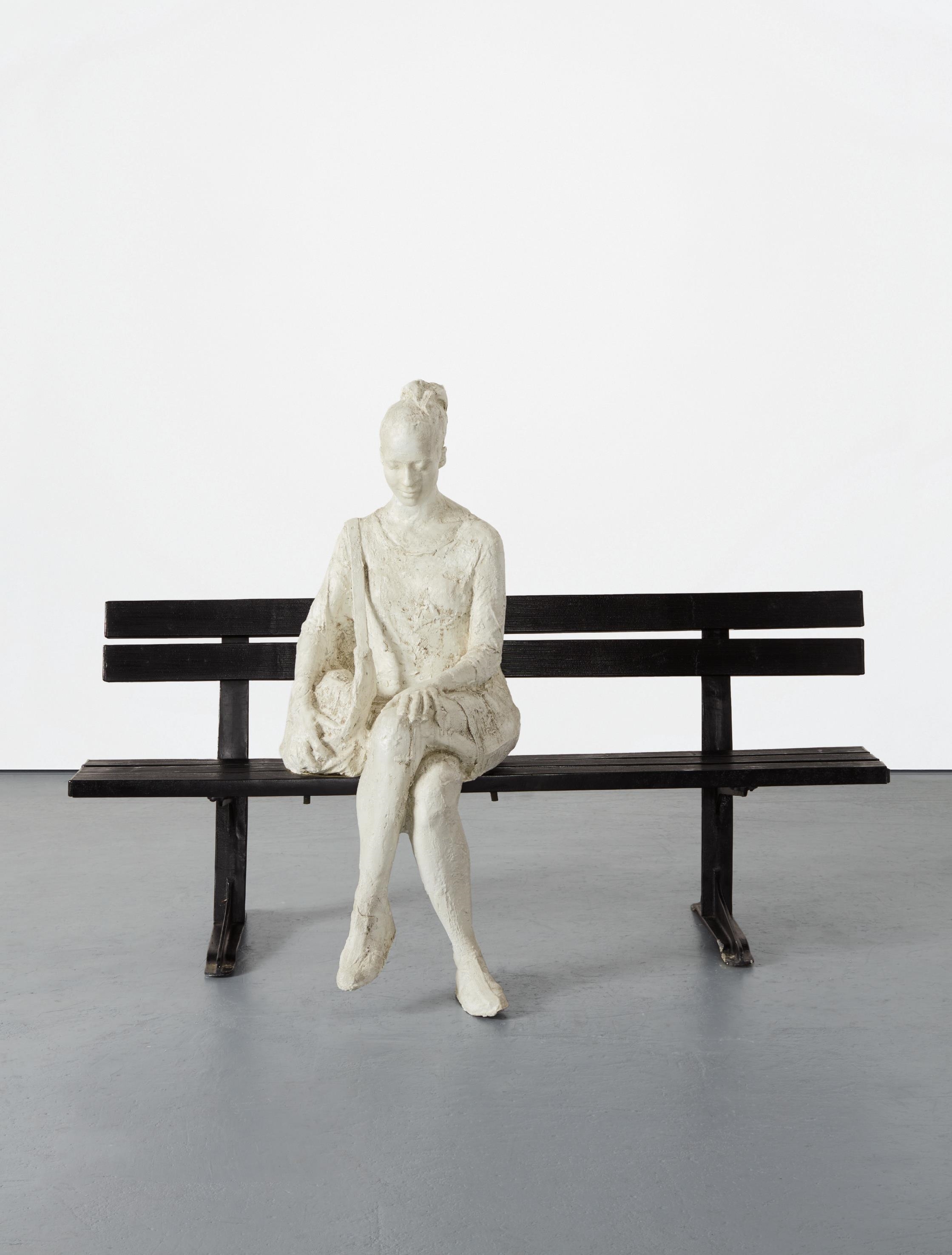 Woman on Park Bench by George Segal, 1998