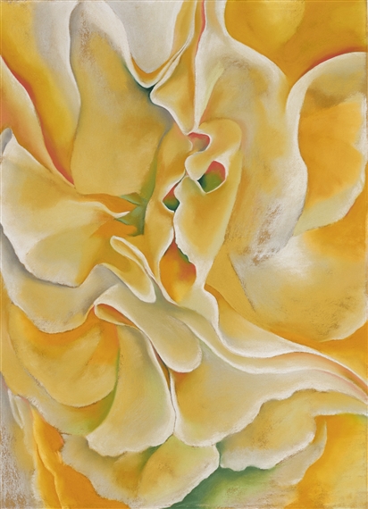 YELLOW SWEET PEAS by Georgia O'Keeffe