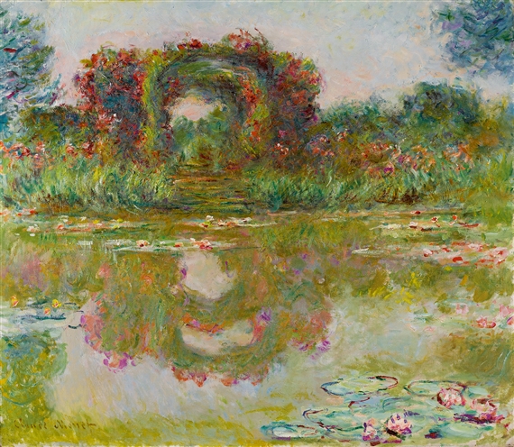 LES ARCEAUX DE ROSES, GIVERNY by Claude Monet, 1913