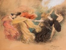 Etude pour la ronde by Paul Albert Laurens, 1905