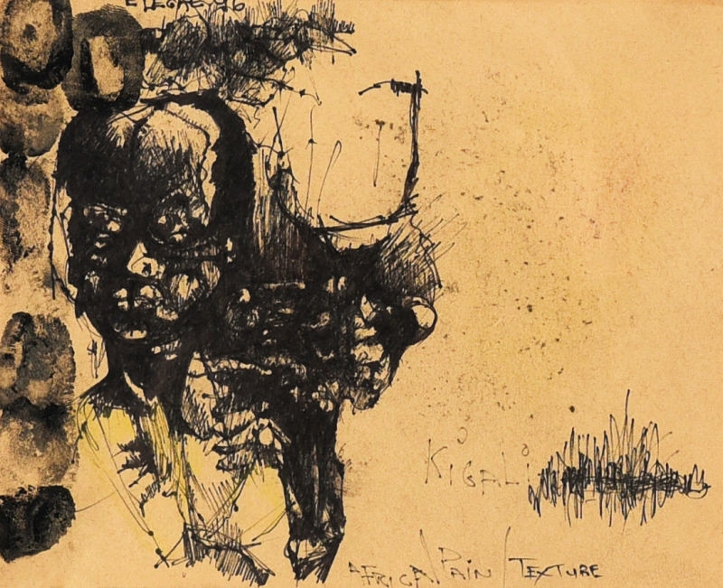 Ezrom Legae Kigali Paint Texture (1996) MutualArt