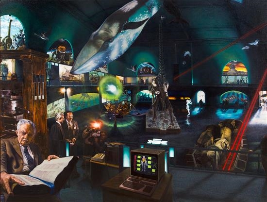 Artwork by William L. Haney, In Over Our Heads, Made of oil on canvas