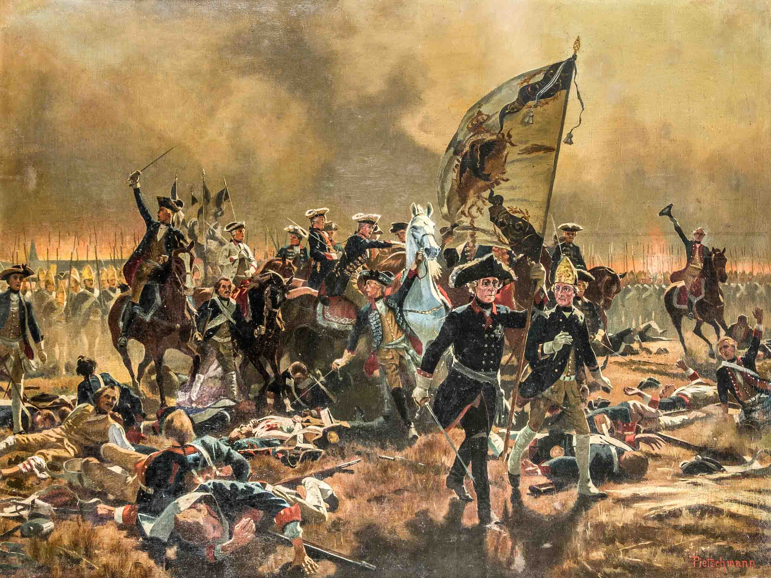 Röchling Carl Friedrich der Große in der Schlacht von Zorndorf