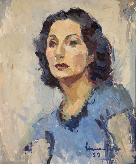 Bildnis einer Frau by Carl Walter Liner, 1939