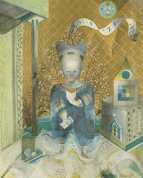 Studie zum Kinderbild by Johannes Itten, 1921