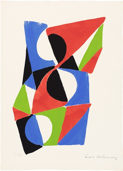 2 WORKS: LES ILLUMINATIONS by Sonia Delaunay, 1973