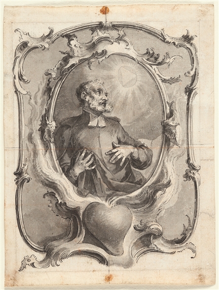 Der heilige Augustinus by Johann Wolfgang Baumgartner, 1750