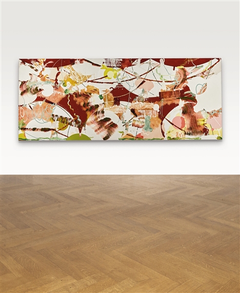 UNTITLED (WHITE, RED + YELLOW) by Fiona Rae, 1995