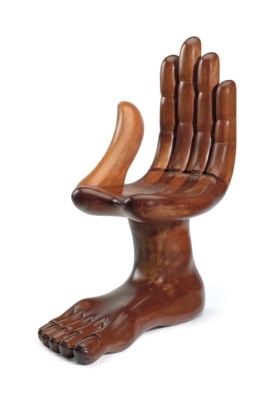 Hand and Foot Chair by Pedro Friedeberg, circa 1966