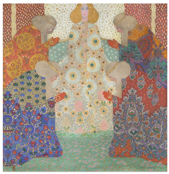 MADONNA E QUATTRO EVANGELISTI by Vittorio Zecchin, 1922