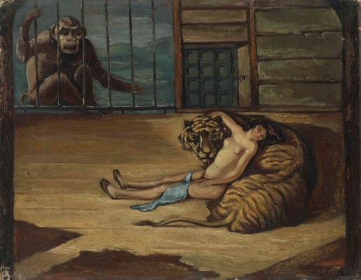 Artwork by Lado Davidovich Gudiashvili , Jealousy, Made of oil on canvas