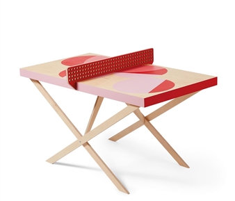 Artists and designers create ping pong bats for charity auction