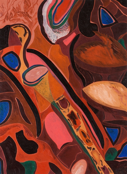 A Escarpa by Nikias Skapinakis, 1989