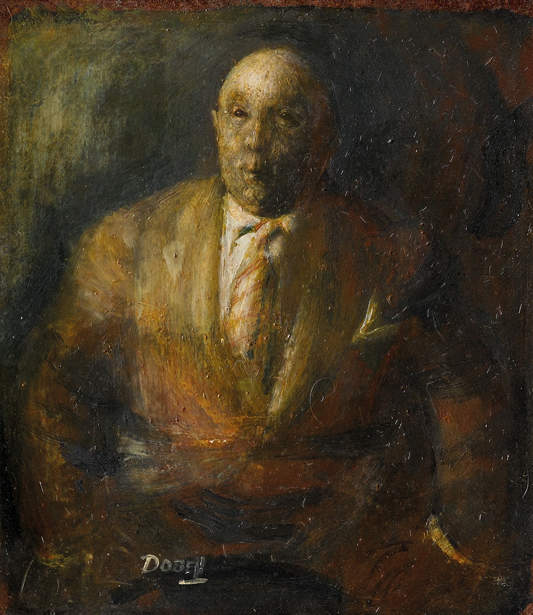Artwork by William Dobell, Study for Camille Gheysens, Made of oil on board