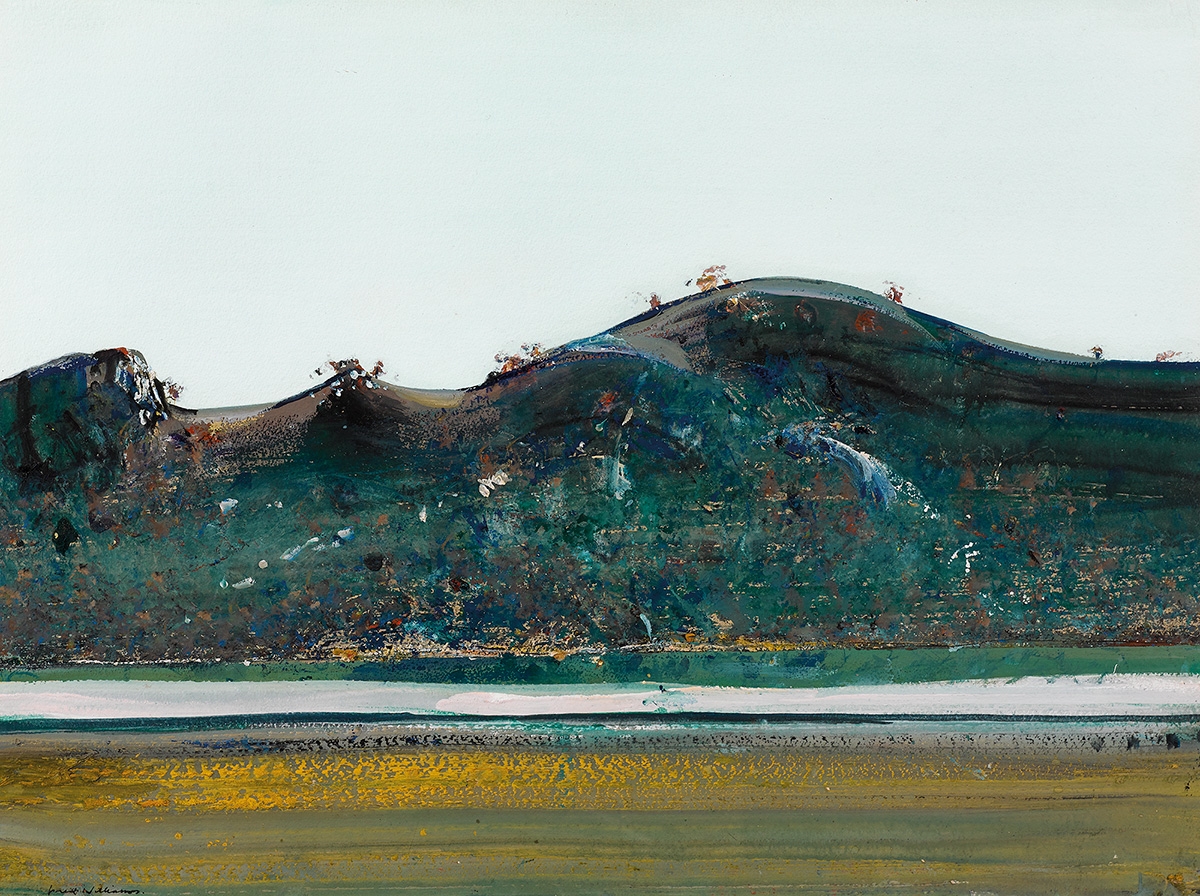 Artwork by Fred Williams, Murrumbidgee River, Made of gouache on paper