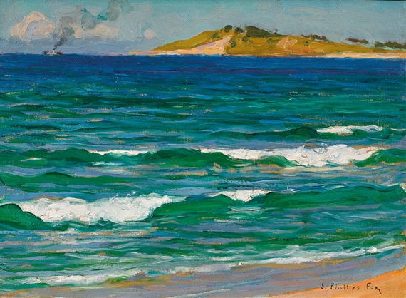 Sea at Narrabeen by E. Phillips Fox, 1914