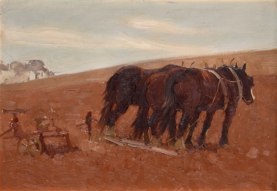 A Study by Elioth Gruner, 1920