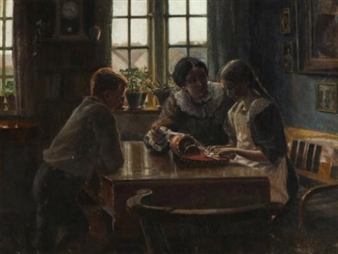 Mother and children - Eiler Sørensen