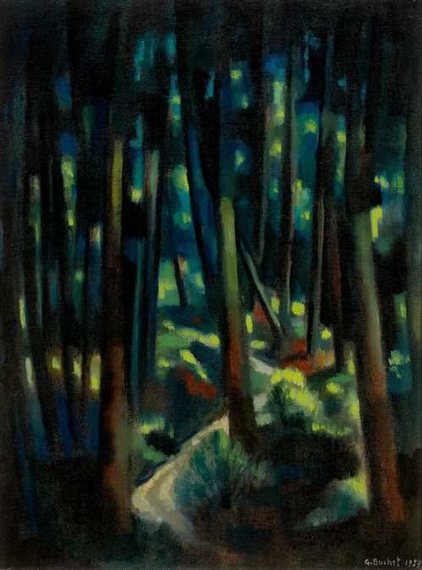 Sous-bois by Gustave Buchet, 1957