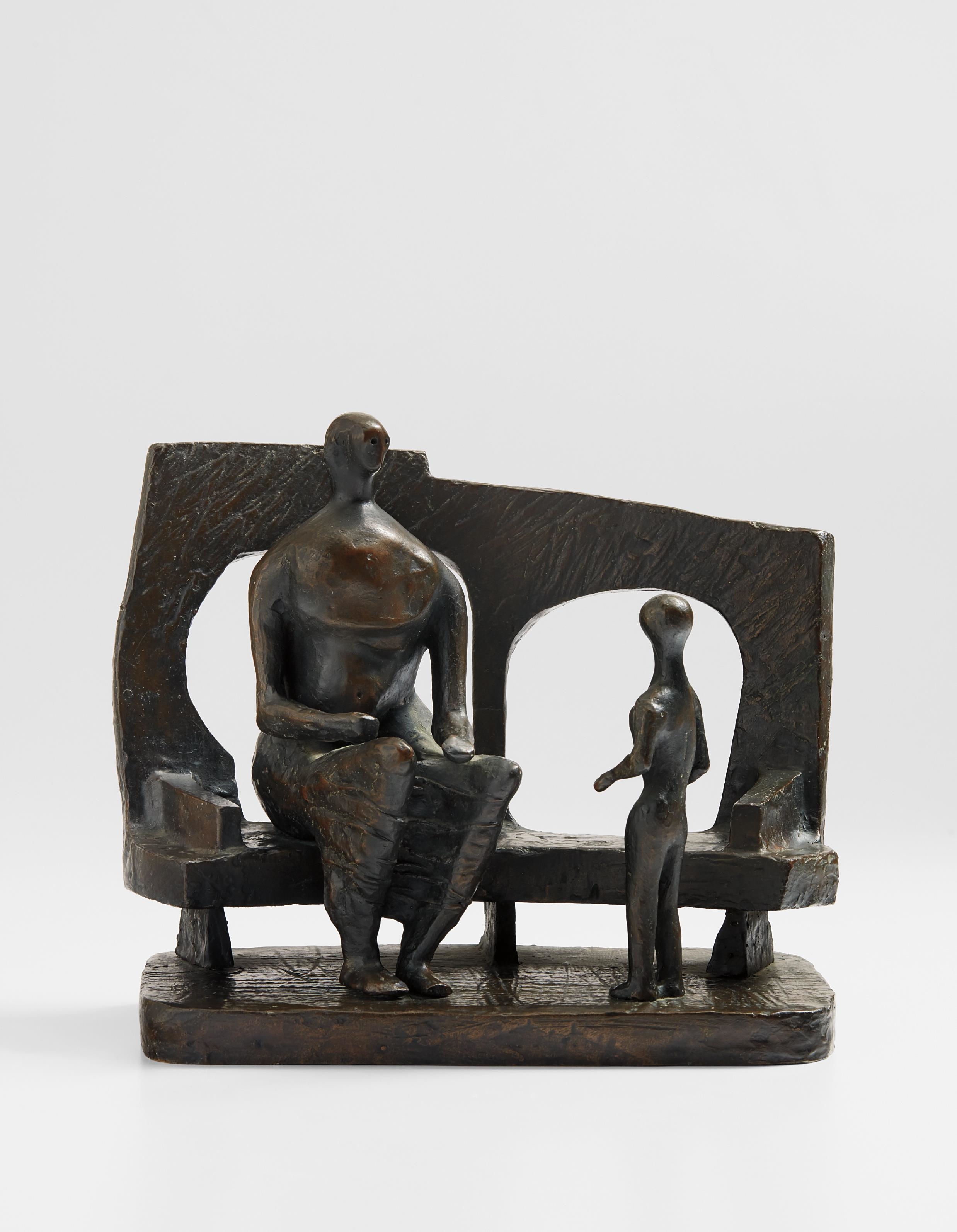 Mother and Child against Open Wall by Henry Moore, 1956