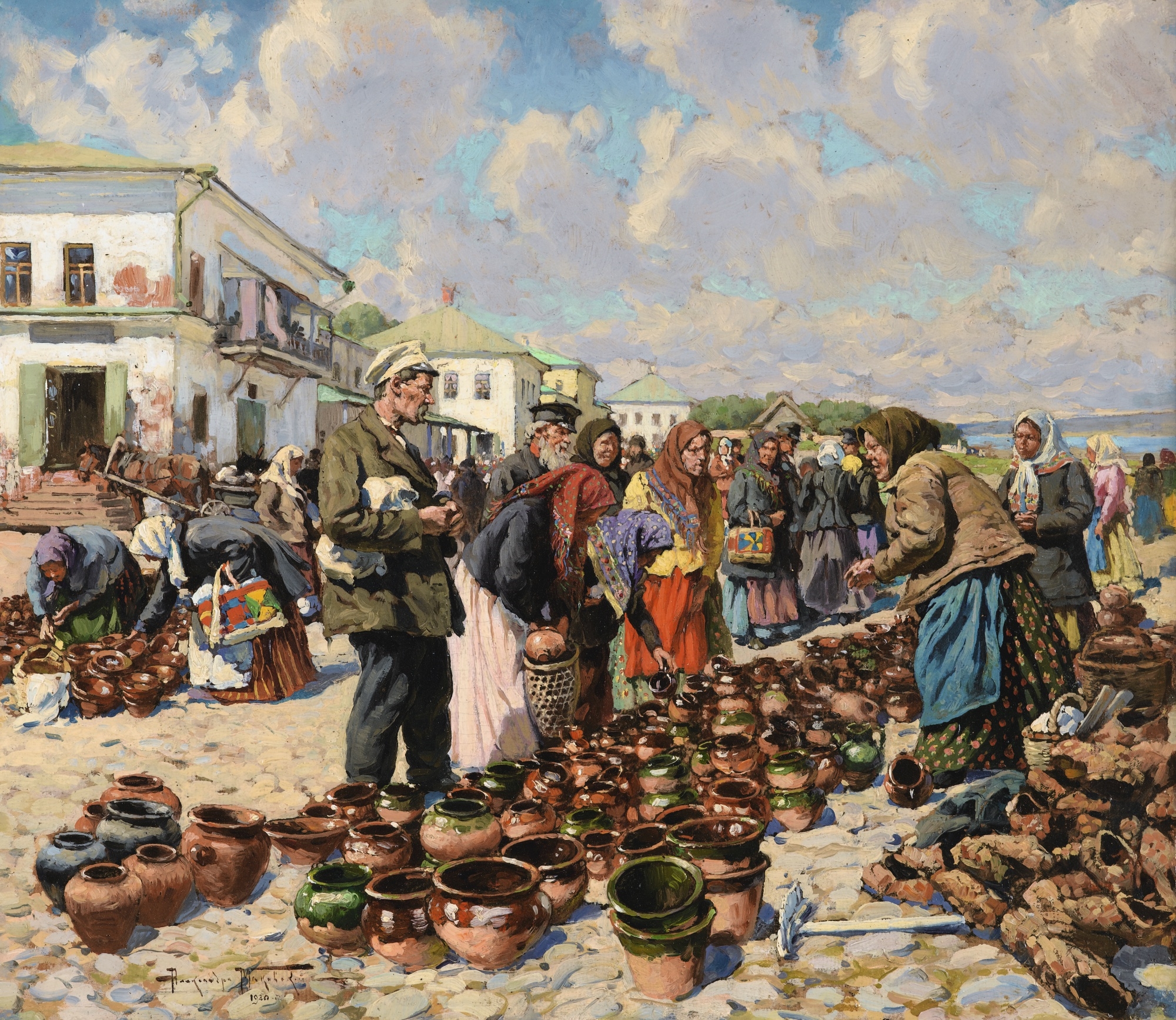 В конце 19 века александром. Маковский «толкучий рынок в Москве», 1879.