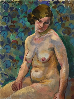 SEATED NUDE - Orest Georgievich Vereisky