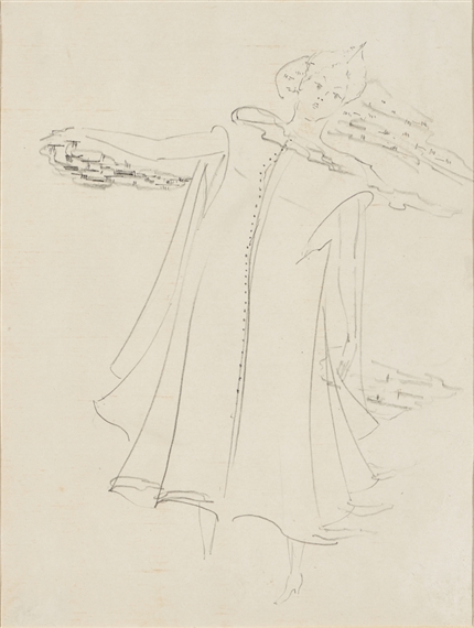 Bozzetto di costume femminile per 'Dodici Mesi' di S. Maršak by Vladimir Tatlin