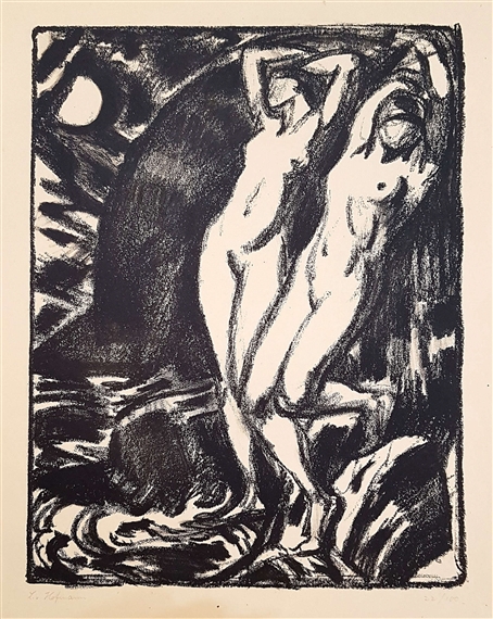 Due opere dalla serie by Ludwig von Hofmann, 1921