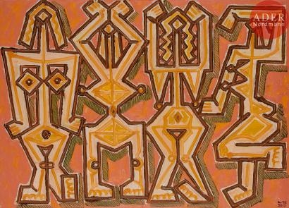 Nus roses by Marat Kharitonovitch Baskaev, 1990