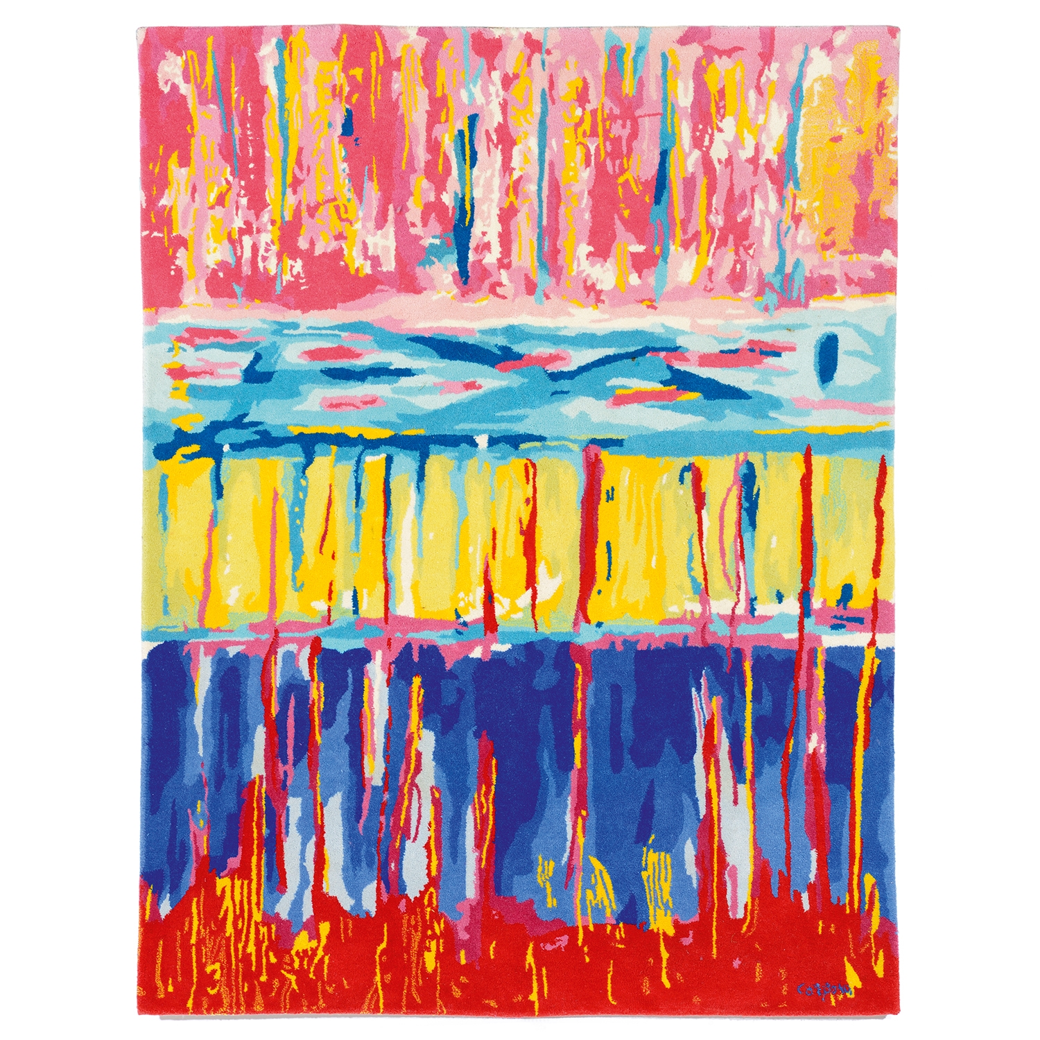 Artwork by Emilio Corpora, A tufted rug, Made of polychrome decoration