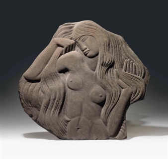 Nude Girl with Hair - Eric Gill