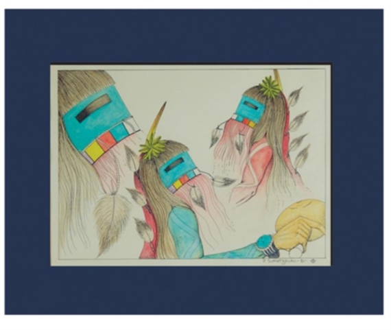 Sumatzkuku Pete Longhair Kachina Figures 1981 Mutualart