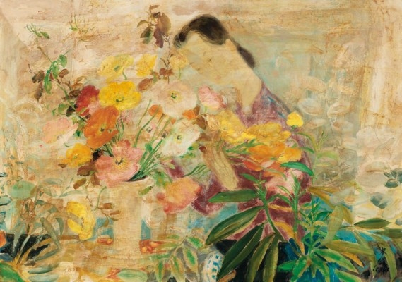Jeune Fille au Bouquet (Young Girl with a Bouquet of Flowers)