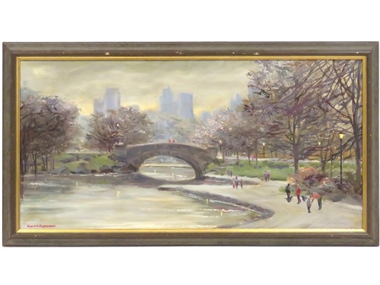 GAPSTOW BRIDGE, CENTRAL PARK, NYC by Bogomir Bogdanovic, circa 1985