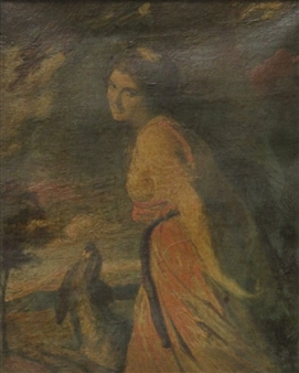 Two Works: Portrait of a woman and Portrait of a man - A. B. Campbell Shields