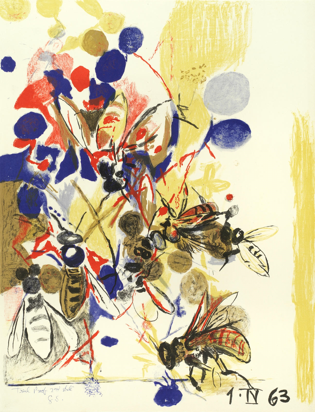 Graham Sutherland | Bees & Insects (Tassi 70; 69) (1963) | MutualArt
