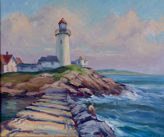 Lighthouse Scene - Edward Garbely